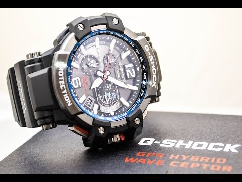 Casio GSHOCK GRAVITY MASTER GPW1000-1A REVIEW | How To Set Time ...