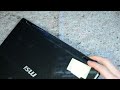 MSI CR630 laptop disassembly, take apart, teardown tutorial