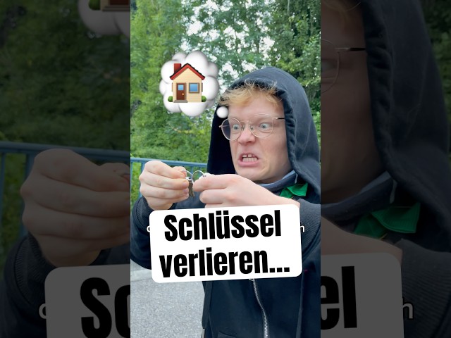 Wenn man seinen Schlüssel VERLIERT…🔑😭 | bisbaldrian #shorts