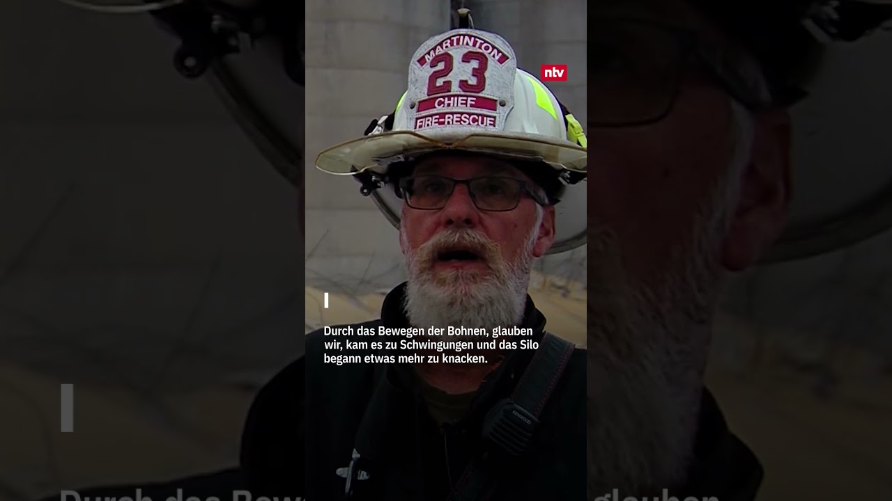 Betonturm bricht zusammen - Arbeiter rennen in letzter Sekunde weg | ntv