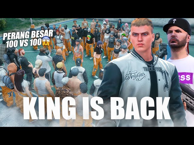 KETUA TRICKSTER KEI TURUN DALAM PERANG BESAR 100 VS 100 - GTA 5 ROLEPLAY