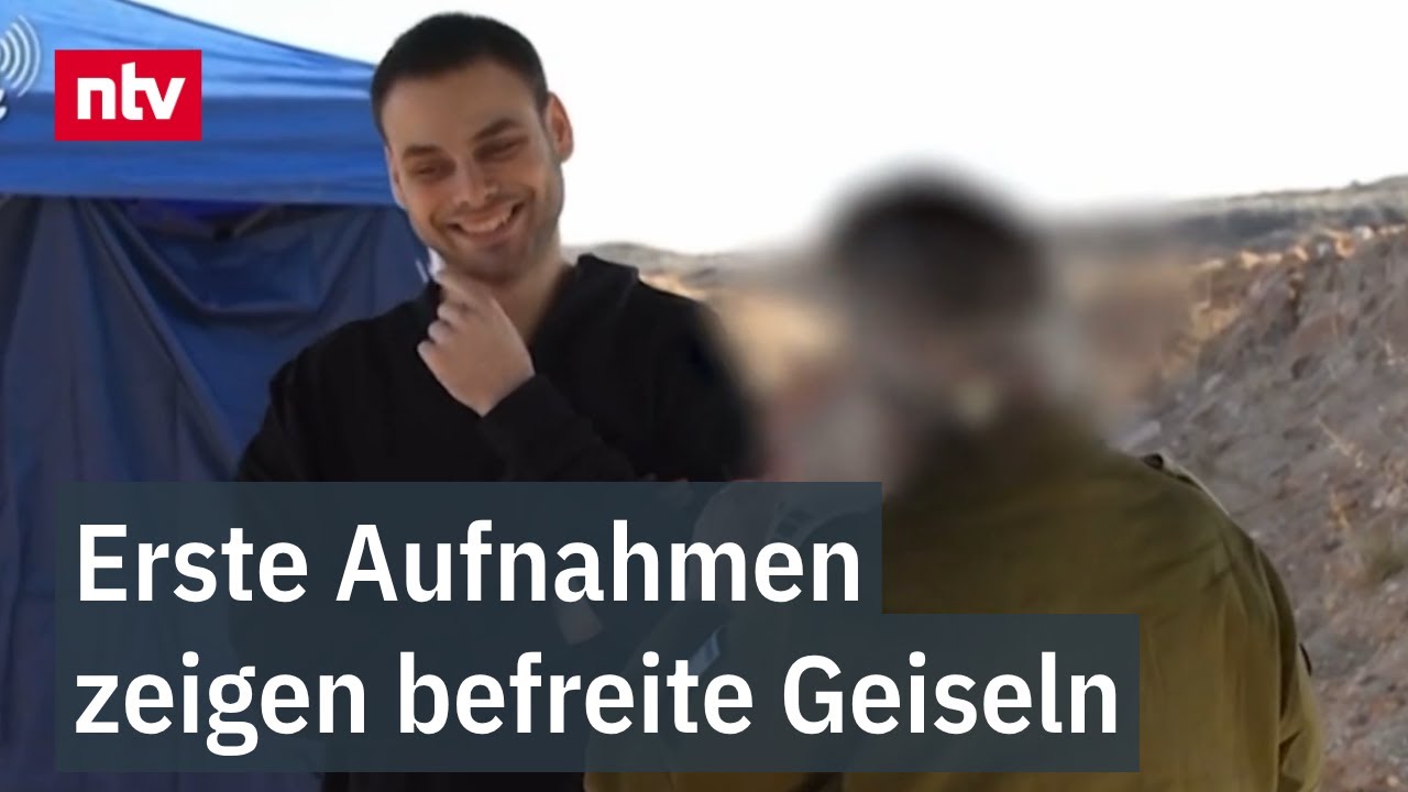 Erste Aufnahmen zeigen befreite Geiseln - Darunter Deutsch-Israeli