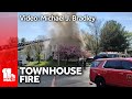 Viewer video shows Belcamp townhouse fire