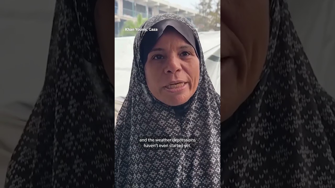 Heavy rains flood tents, drench shelters in Gaza