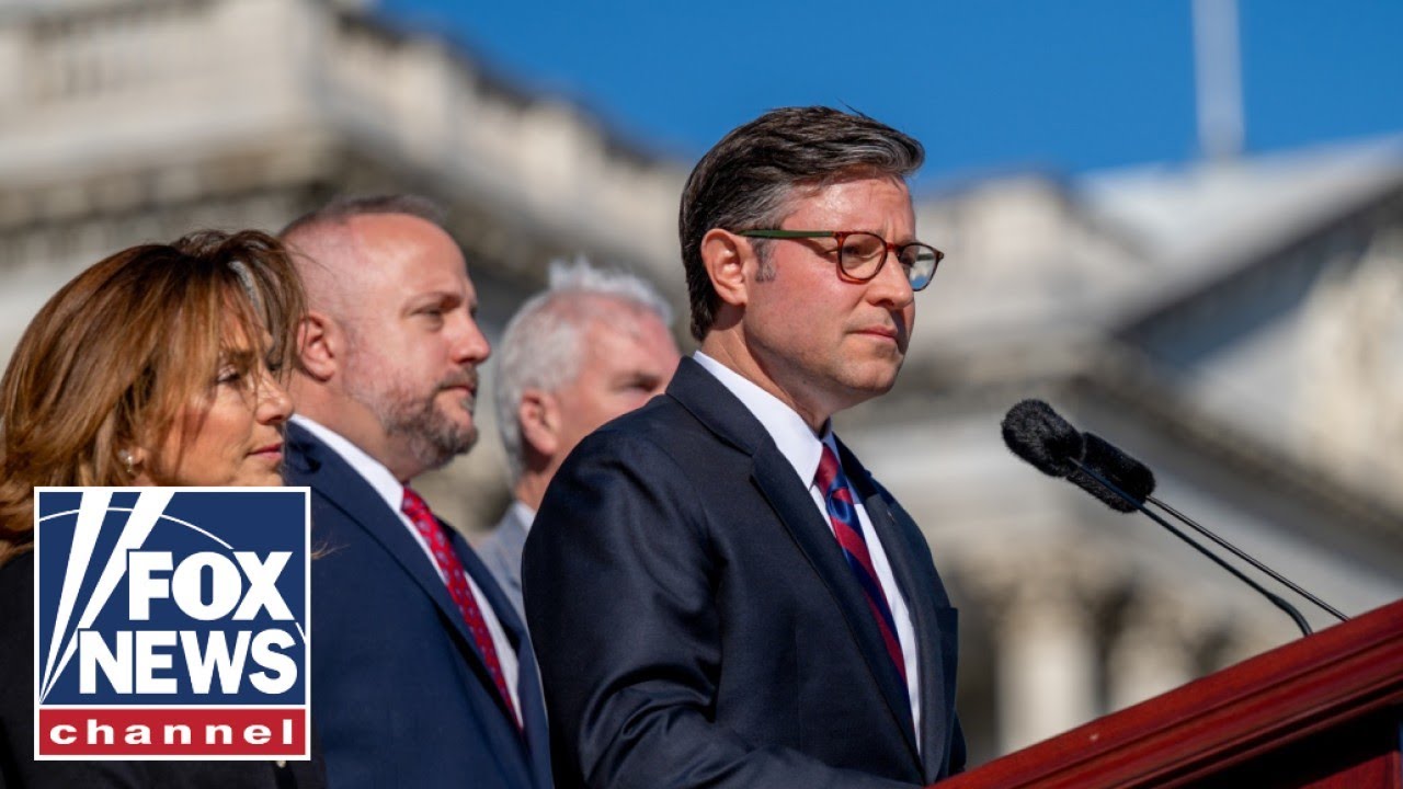 WATCH LIVE: Speaker Johnson addresses media amid widening shutdown fallout