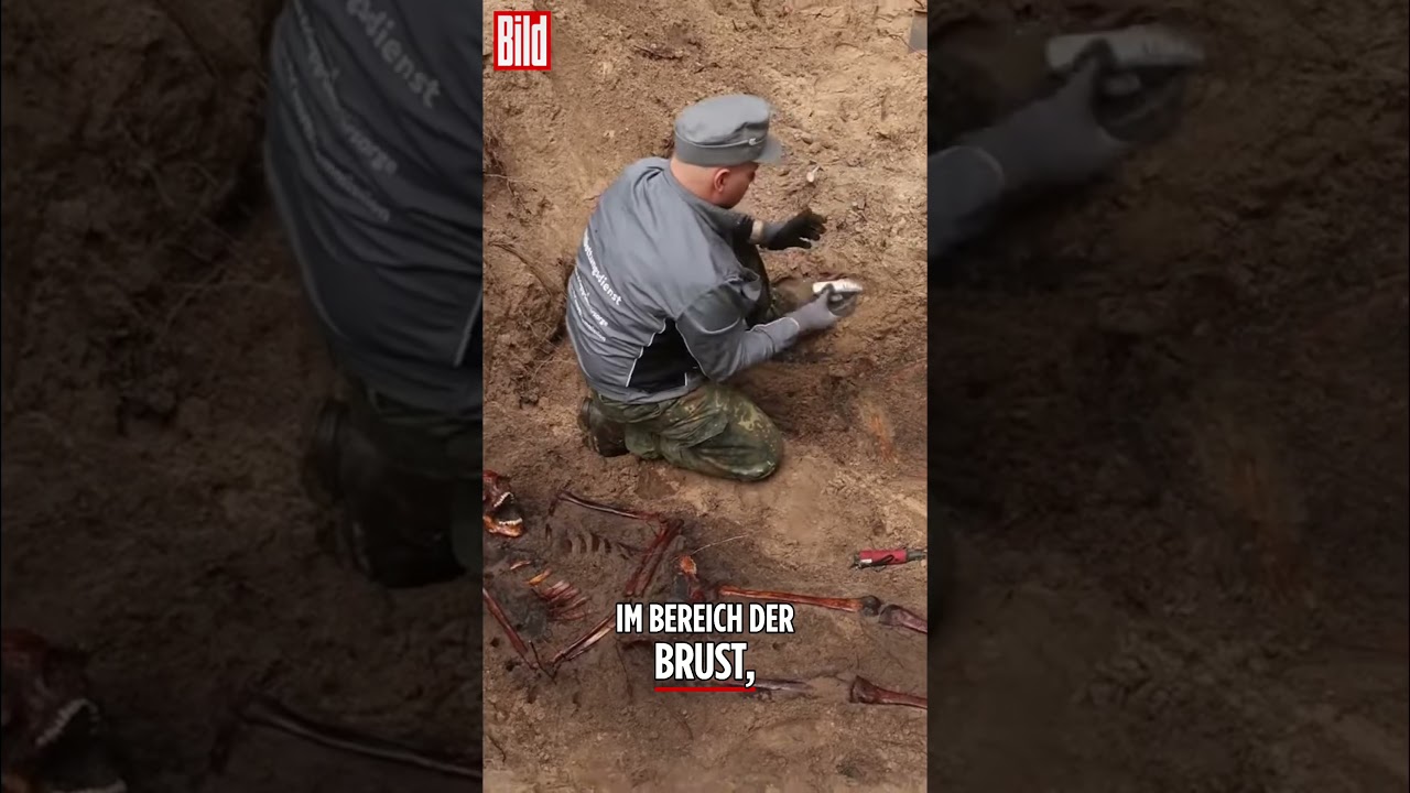 Deutsche Soldaten aus dem Zweiten Weltkrieg geborgen | shorts