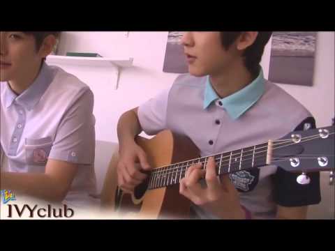 Baekhyun and Chanyeol playing the guitar + Baekhyun's singing