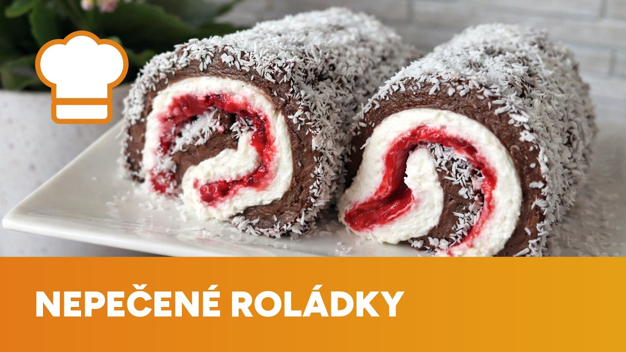 Nepečené kakaové roládky s nadýchaným krémem vás překvapí jednoduchou přípravou