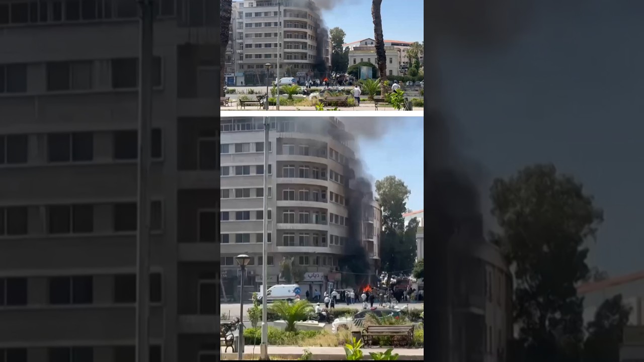 A Damas, les images des explosions près de l’hôtel d’Emmanuel Macron