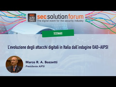 L’evoluzione degli attacchi digitali in Italia: in streaming l’intervento del Presidente AIPSI a secsolutionforum 