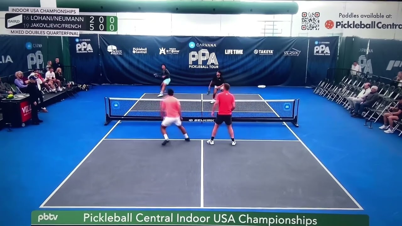Alex Neumann Hits Unbelievable ATP Against French/Jakovljevic at USA Indoor Pickleball Championships