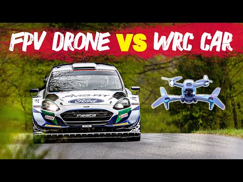 WRC Car vs FPV Drone - High Speed Chase - WRC 2021