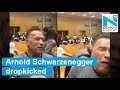 Watch: Arnold Schwarzenegger dropkicked at South Africa event