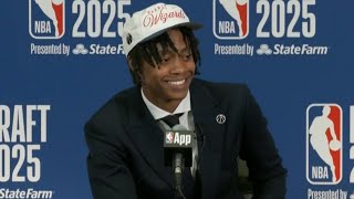Washington Wizards No. 6 pick Tre Johnson full press conference | 2025 NBA Draft