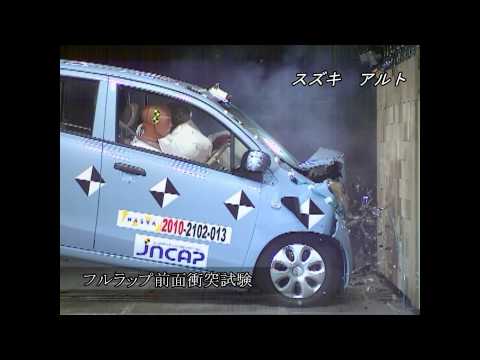 Видео краш-теста Suzuki Alto с 2009 года