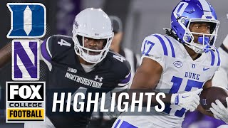 Duke Blue Devils vs. Northwestern Wildcats Highlights | FOX College Football