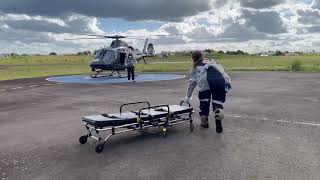 PRF e SAMU realizam transporte de aéreo de paciente entre Capão da Canoa e Caxias do Sul