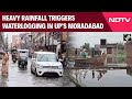Flood News | Heavy Rainfall Triggers Waterlogging In UPs Moradabad; People Evacuate Houses