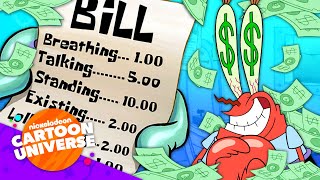 Mr. Krabs' Greediest Money Moments! 🤑 | SpongeBob | Nickelodeon Cartoon Universe