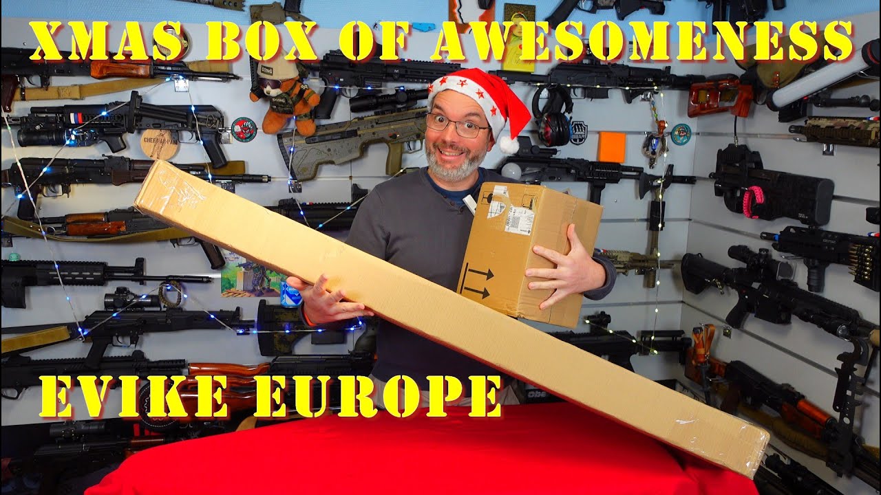 Airsoft - J'ouvre ma XMAS box of awesomeness chez Evike Europe [French]