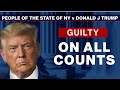 Donald Trump guilty on all 34 counts in hush money case