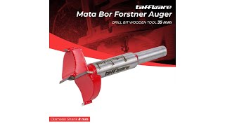 Pratinjau video produk Taffware Mata Bor Forstner Auger Drill Bit Wooden Tool 35mm - DIN-7483