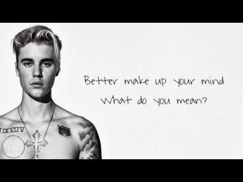 Justin Bieber - What Do You Mean? (Acoustic Lyric Version)