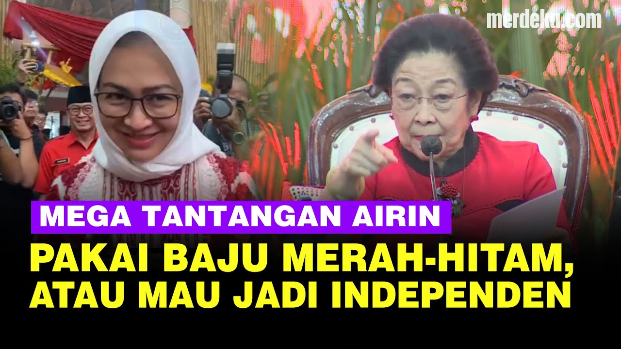 Teguran Keras Mega PDIP Tantang Airin Cagub Banten Pakai Baju Merah Hitam