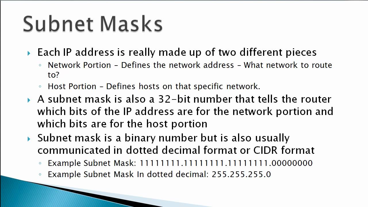 What Is A Subnet Mask Images And Photos Finder