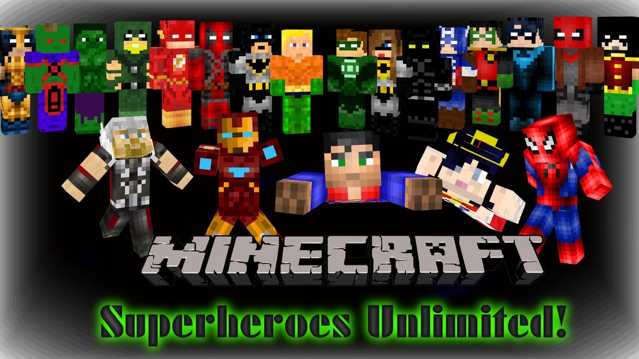 Minecraft Mod Mania Super Heroes Unlimited Mod [1 6 2] Youtube