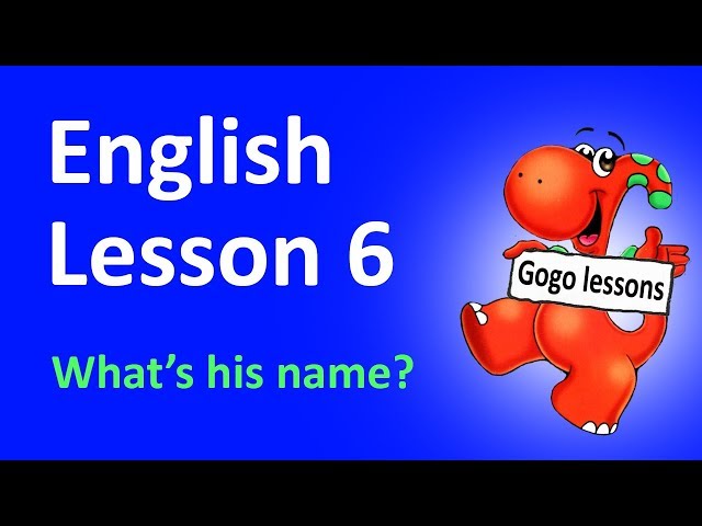 English Lesson 6 - What's his name? | LEARN ENGLISH WITH CARTOONS