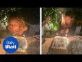 Nicole Richie’s hair catches fire as she blows out candles on her 40th birthday