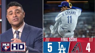 MLB Network BREAKDOWN Roki Sasaki outstanding, Shohei Ohtani and Dodgers 1-game to win NL West title