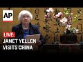 LIVE: US Treasury Secretary Janet Yellen visits China’s Peking University