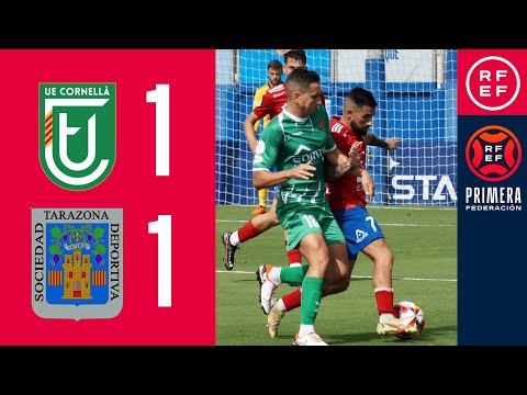 (RESUMEN Y GOLES) UE Cornellá 1-1 SD Tarazona / J4 - 1ª RFEF / Fuente: YouTube Real Federación Española de Fútbol