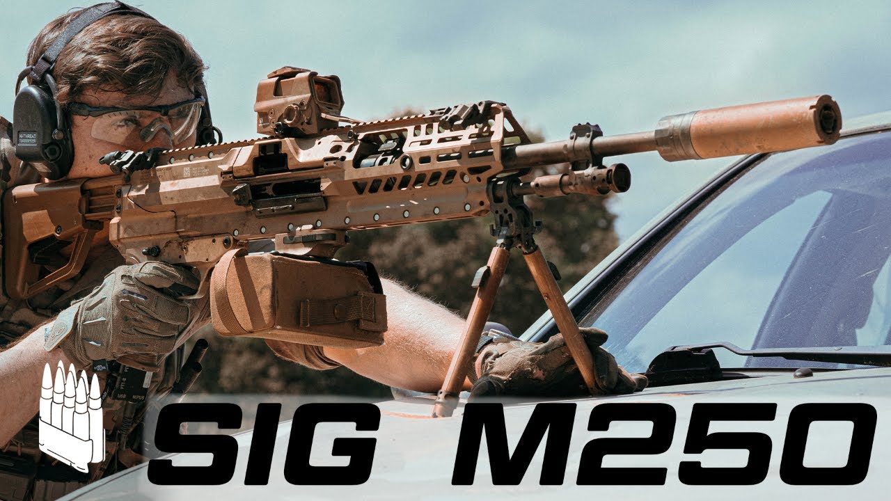 The US Army's new Belt fed Machine gun. The M250 is replacing the M249