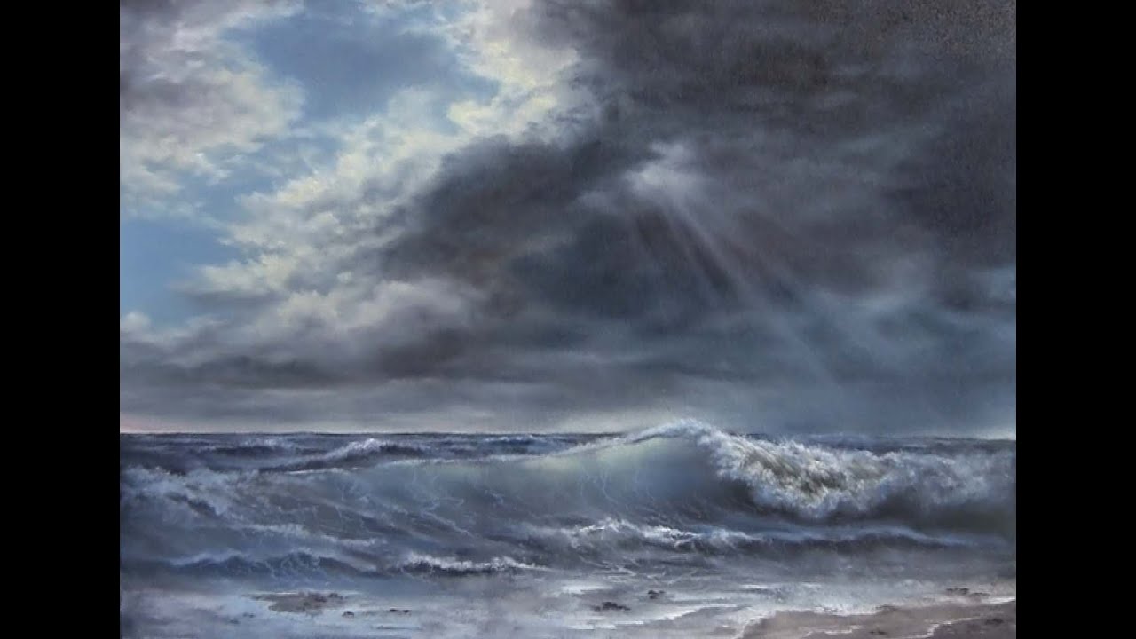 Paint With Kevin Hill Sunlight Across The Surf Youtube