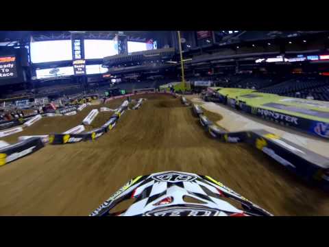 GoPro HD: Jessy Nelson Practice Lap 2013 Monster Energy Supercross Phoenix 