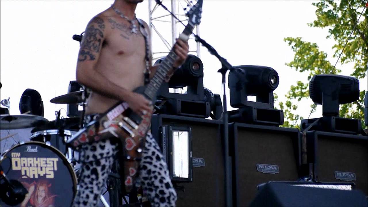 My Darkest Days Porn Star Dancing Live Concert Carolina Rebellion