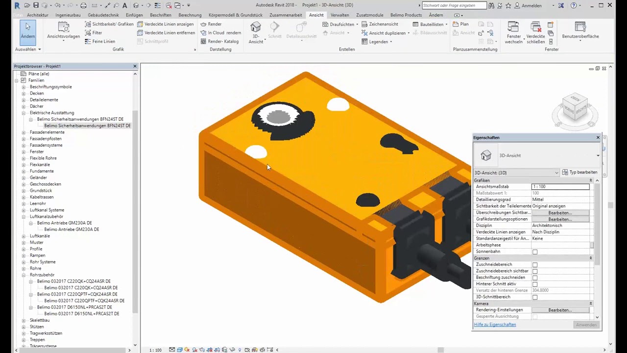 Belimo - Direct Revit export out of the VDI Selector