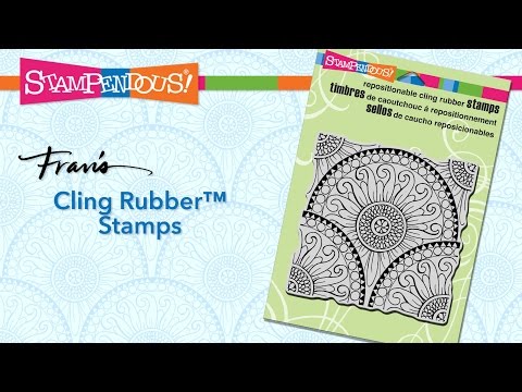 Vintage Border Slim Line Cling Rubber Stamp