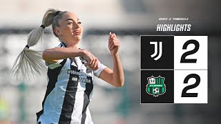 HIGHLIGHTS SERIE A | Juventus Women 2-2 Sassuolo | Matchday 10