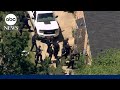 Numerous officers serving warrant in North Carolina struck by gunfire
