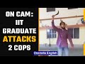Watch: IIT graduate attacks 2 cops with dagger outside Gorakhnath Temple in UP