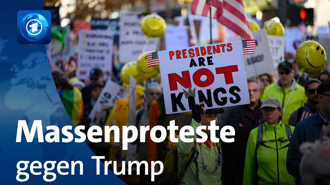 "No Kings": Massenproteste gegen Präsident Trump in USA
