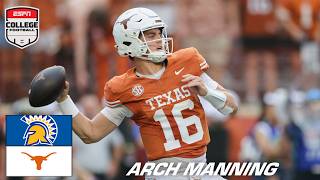 ARCH MANNING HIGHLIGHTS 🎥 Arch combines for 5 TOTAL TDs vs. San Jose State 😤 | ESPN College Football