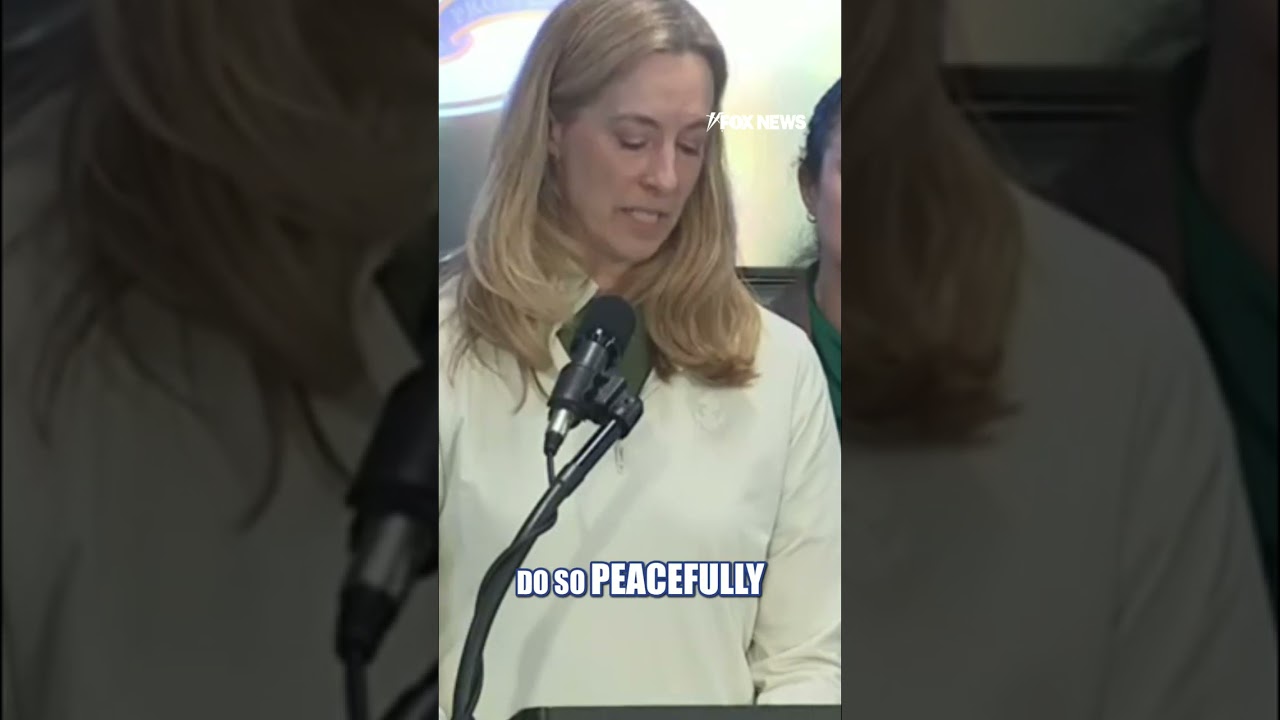 Mikie Sherrill URGES anti-ICE protesters to 'BRING THE TEMPERATURE DOWN' #shorts #us #news