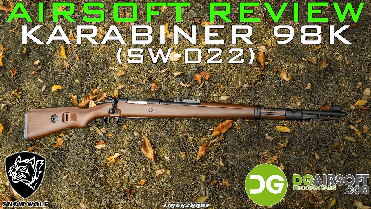 Airsoft Review #326 Snow Wolf Mauser Karabiner 98K Spring Bolt Rifle (SW-022) (DG Airsoft) [FR]