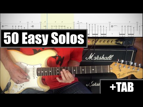 Upload mp3 to YouTube and audio cutter for 50 Easy Guitar Solos + TAB download from Youtube