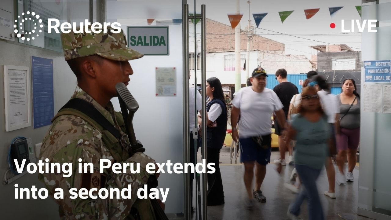LIVE: Voting in Peru's presidential election extends into a second day
